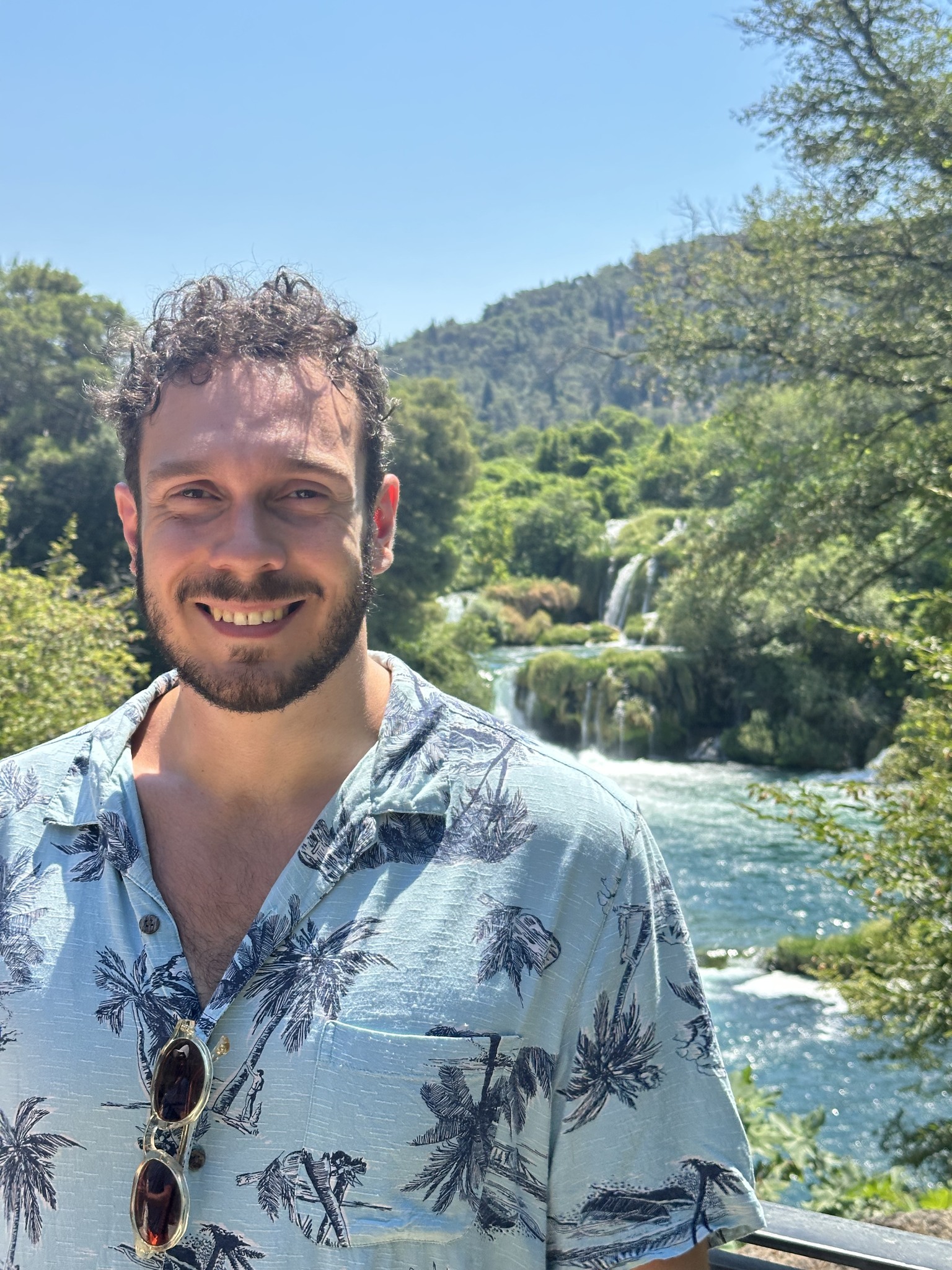 Adam - English teacher in his natural habitat (probably wearing a cool shirt)